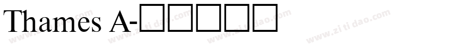 Thames A字体转换